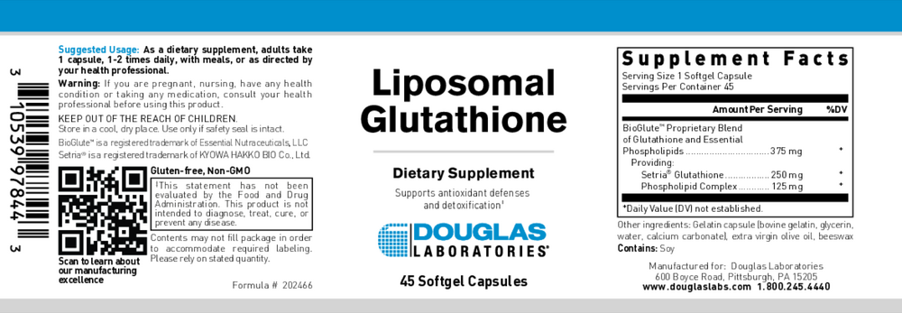 Liposomal Glutathione, 45 Softgels