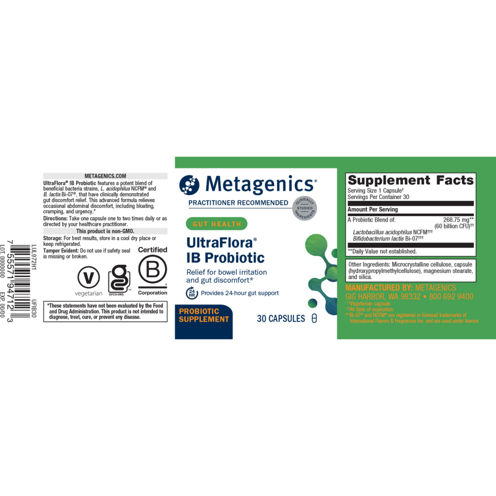 UltraFlora® IB, 30 Capsules , caps Emersons Emersons-Alt Form_Capsules