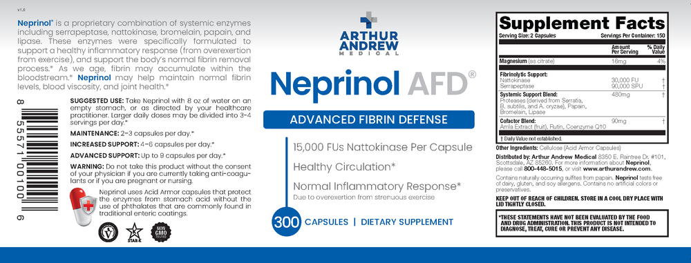 Arthur Andrew Medical Neprinol AFD - back