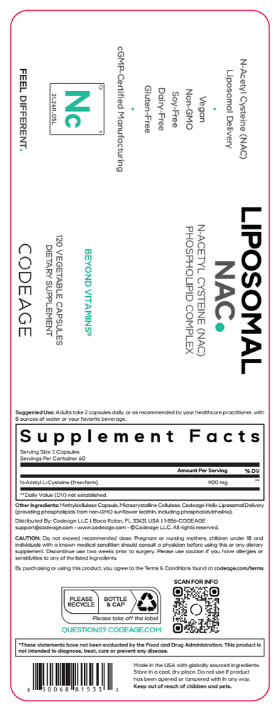 Liposomal NAC, 120 Capsules