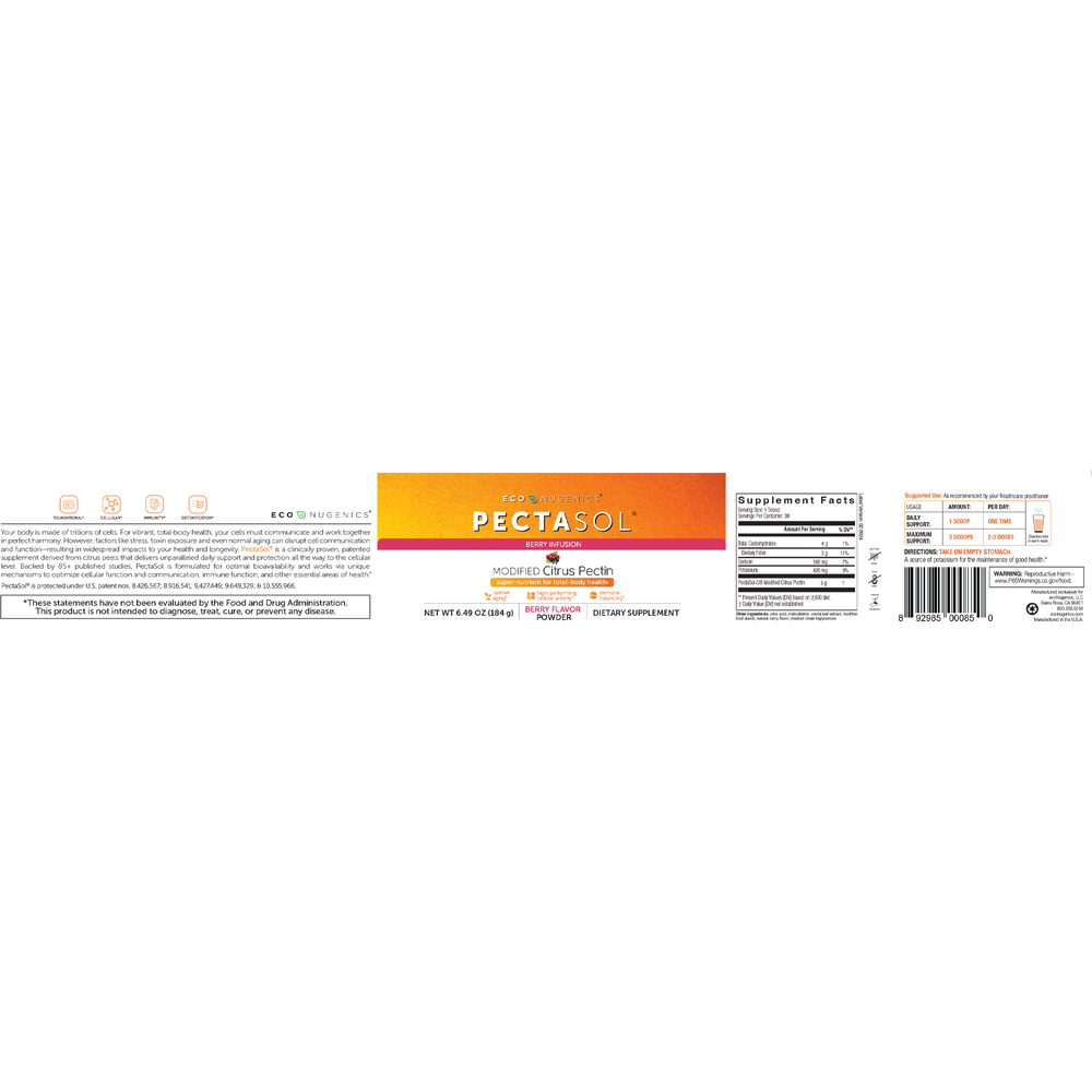 PectaSol Berry Infusion Powder, 184 g