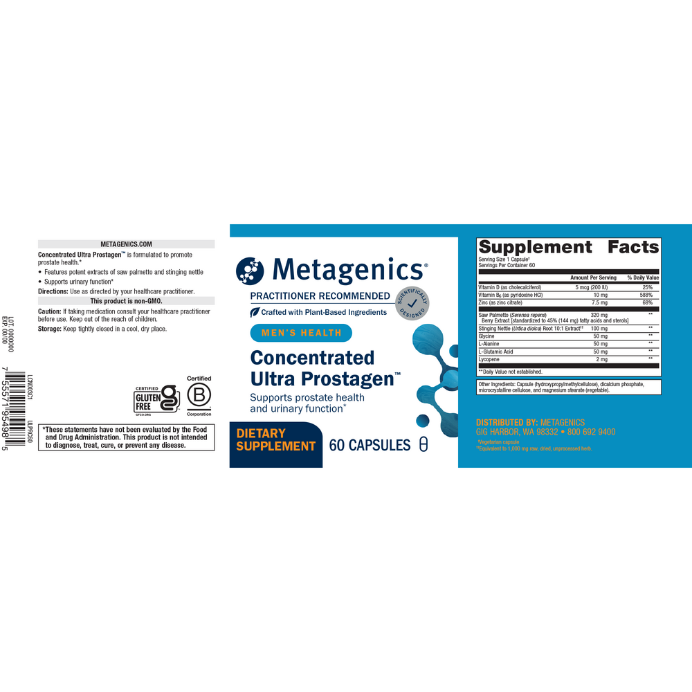 Concentrated Ultra Prostagen™, 60 Capsules , caps Emersons Emersons-Alt Form_Capsules