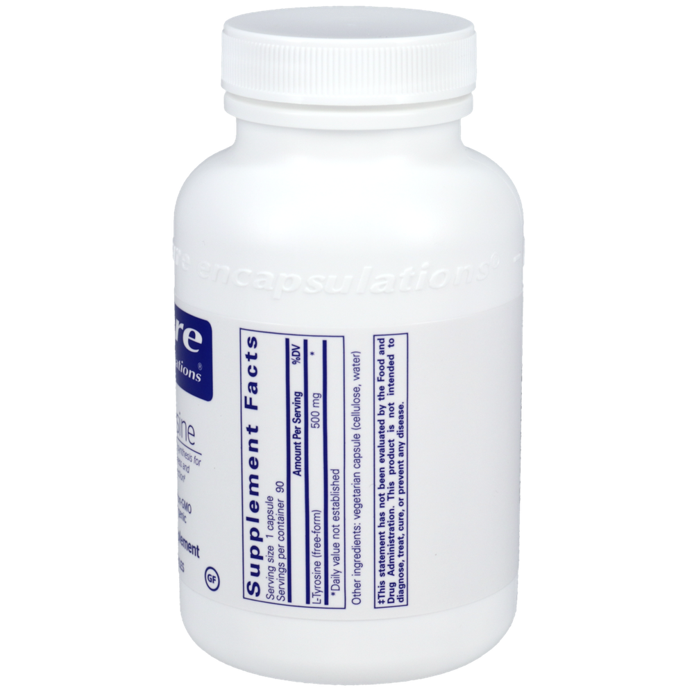 L-Tyrosine, 90 Capsules , Brand_Pure Encapsulations caps Emersons Form_Capsules Requires Consultation Size_90 Capsules