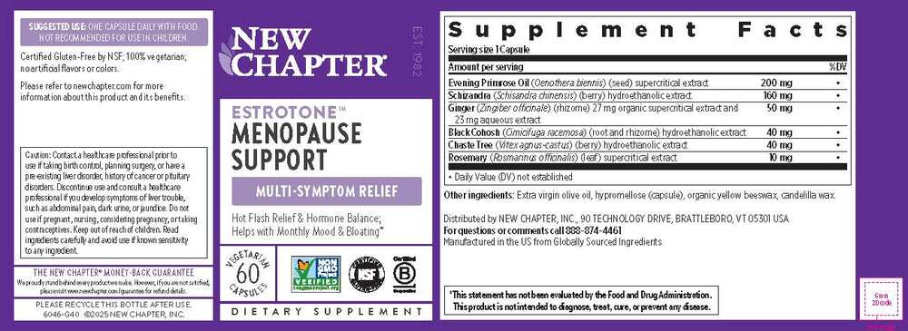 Estrotone: Menopause Support, 60 capsules
