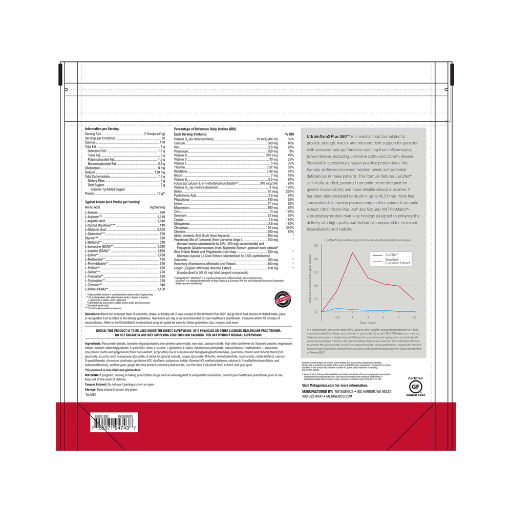 UltraInflamX® Plus 360º™, Mango Flavor, 47.62 Oz (1350 g) Powder , Emersons Emersons-Alt Form_Powder powder