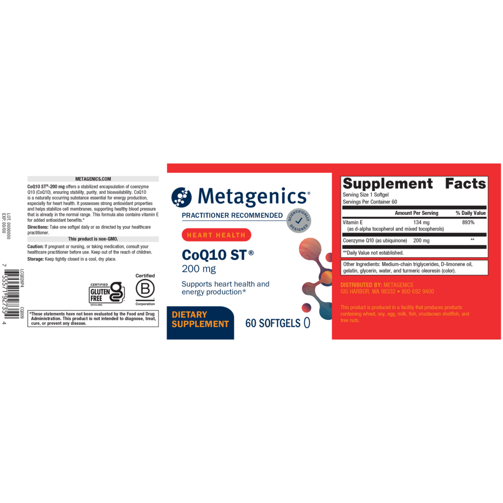 CoQ10 ST-200™, 60 Softgels , Emersons Emersons-Alt Form_Softgels softgels