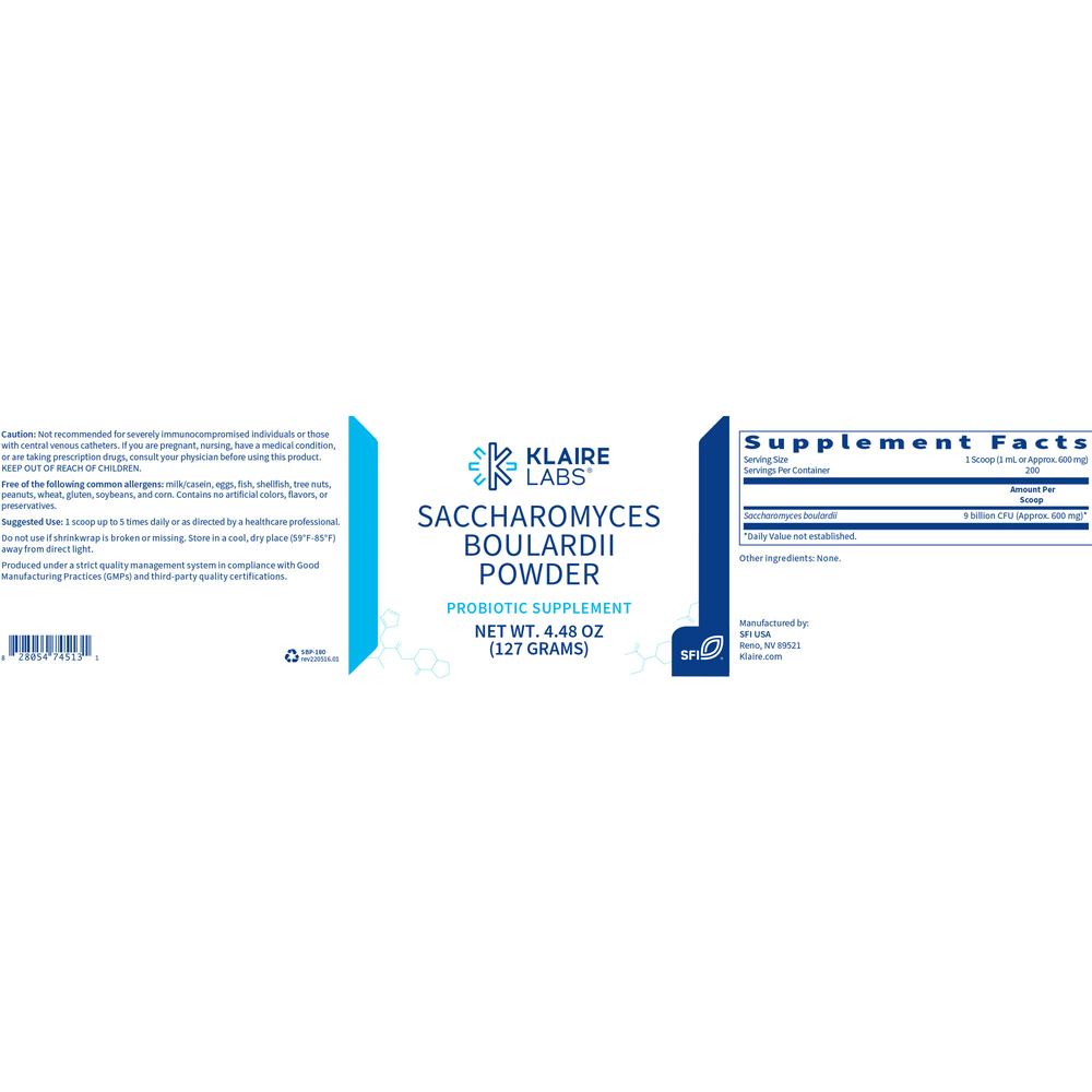 Ther-Biotic Saccharomyces Boulardii Powder, 127 g