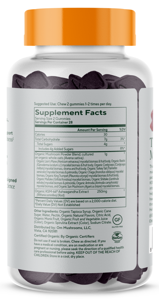Master Blend Mushroom Gummies, 56 Gummies , Form_Gummies