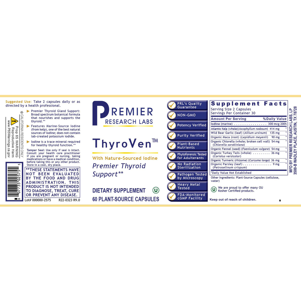 ThyroVen™, 60 Capsules , Brand_Premier Research Labs capsules Form_Capsules Requires Consultation Size_60 Capsules