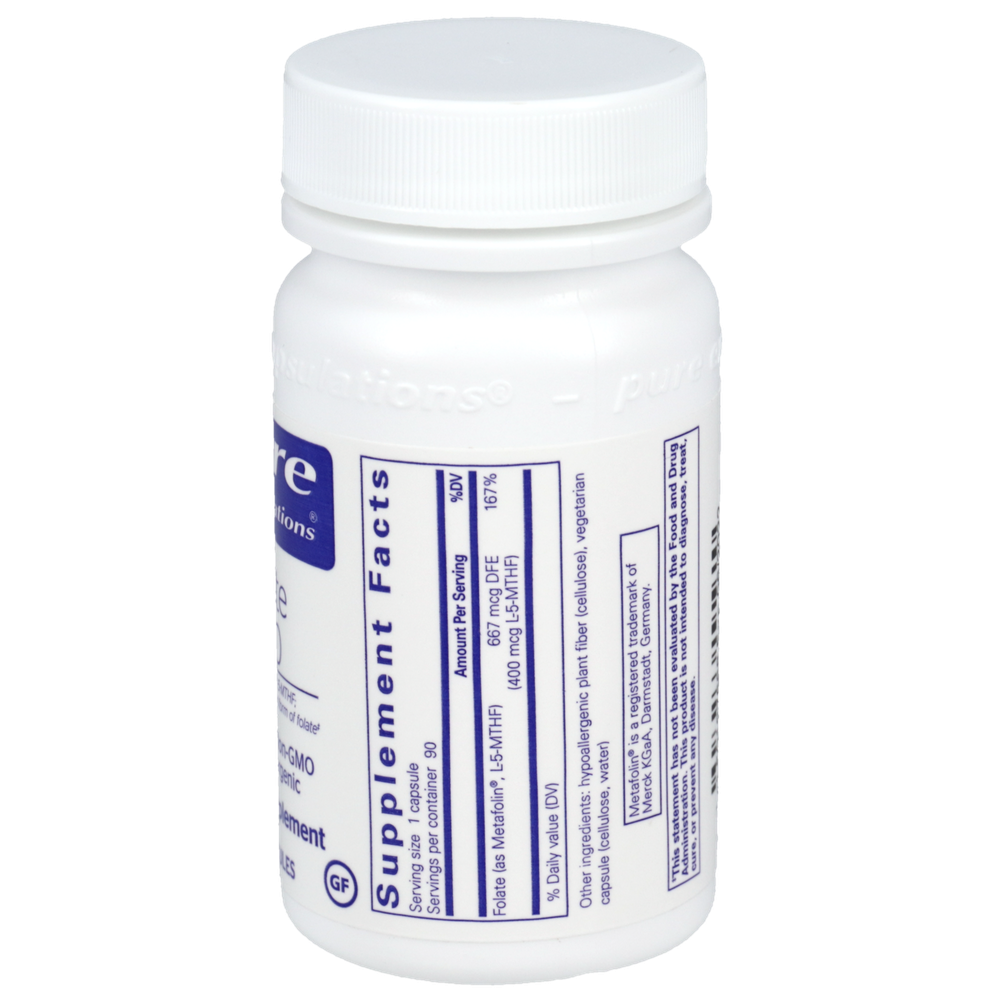 Folate 400 with Metafolin® L-5-MTHF, 400 mcg, 90 Capsules , Brand_Pure Encapsulations caps Emersons Form_Capsules Requires Consultation Size_90 Capsules
