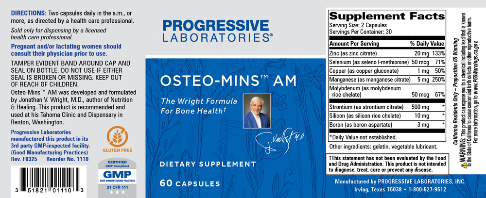 Osteo-Mins AM, 60 Capsules , Brand_Progressive Labs capsules Form_Capsules Requires Consultation Size_60 Capsules