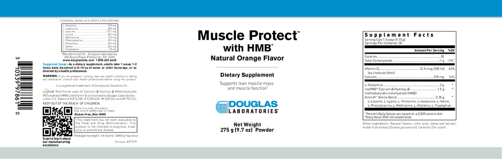 Muscle Protect with HMB, 275 g Powder