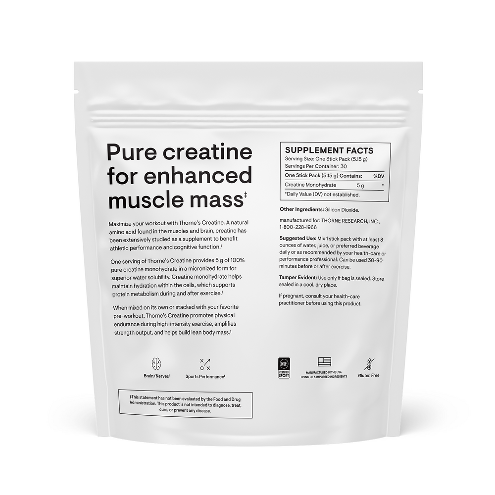 Creatine, 30 Packets , Brand_Thorne Research Form_Packets Size_30 Packets