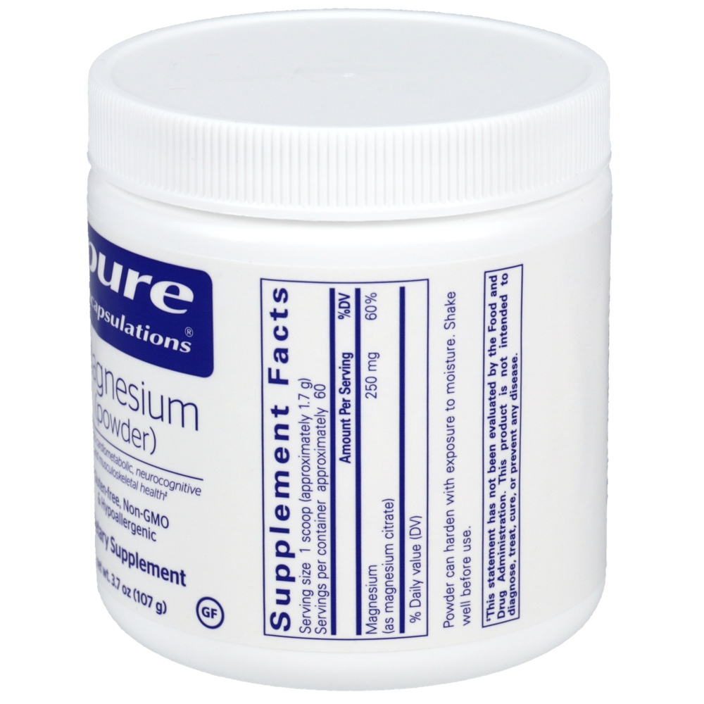 Magnesium Powder - 3.7 oz (107 Grams) , Pure Encapsulations