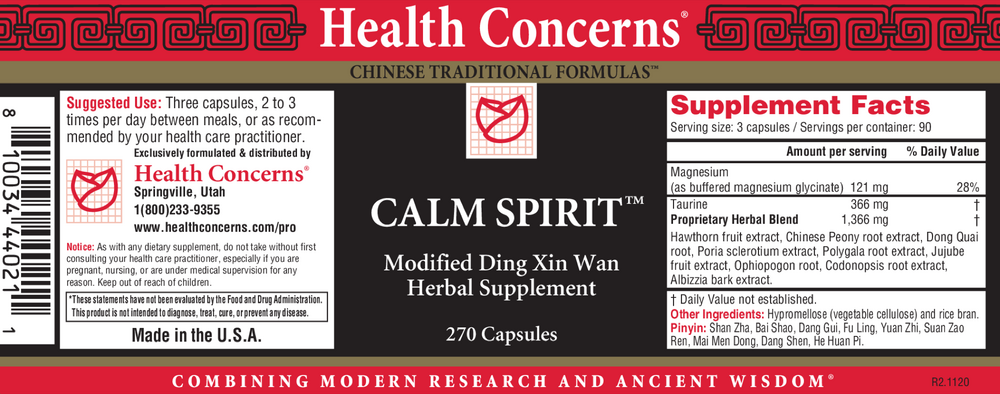 Calm Spirit, 270 Capsules
