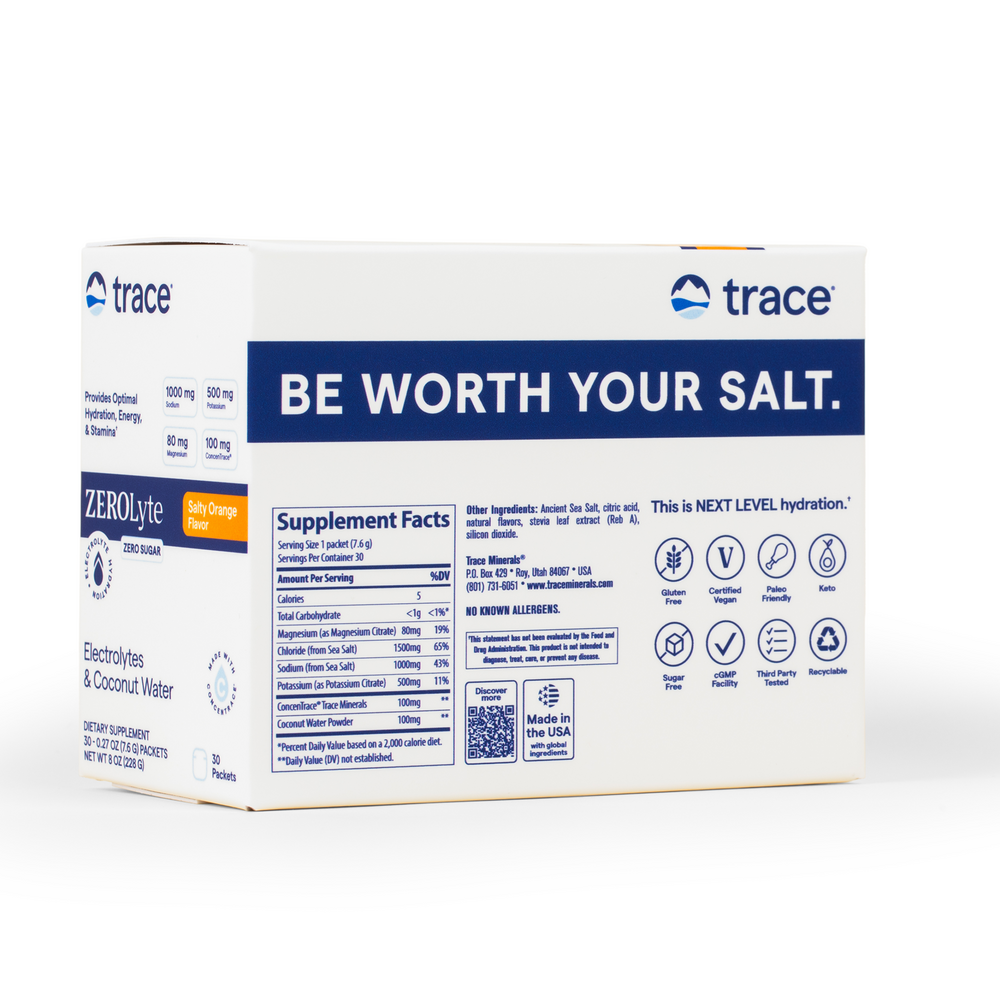 ZeroLyte - Salty Orange, 30 Packets