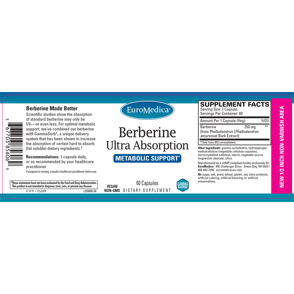 Berberine Ultra Absorption, 60 Vegetarian Capsules