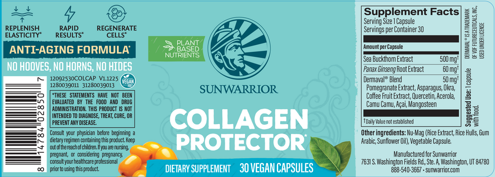 Collagen Restore and Protect, 30 Capsules , Brand_Sunwarrior Form_Capsules Size_30 Capsules