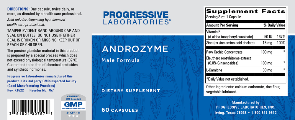 Androzyme, 60 Capsules , Brand_Progressive Labs capsules Form_Capsules Requires Consultation Size_60 Capsules