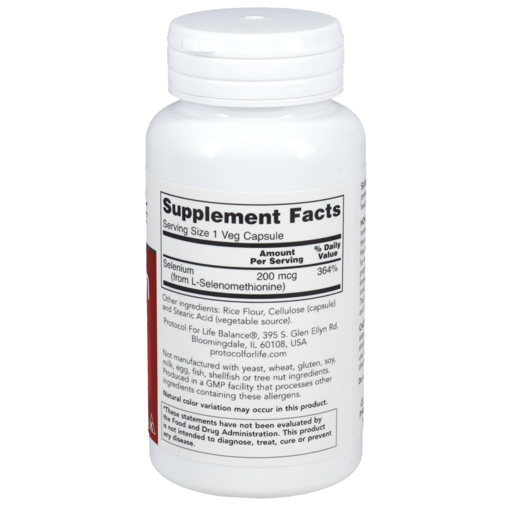 Selenium 200mcg, 90 Capsules , Brand_Protocol for Life Balance capsules Form_Capsules Requires Consultation Size_90 Capsules