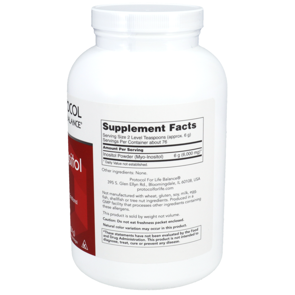 Myo-Inositol Powder, 454 Grams , Brand_Protocol for Life Balance Form_Powder powder Requires Consultation Size_454 Grams