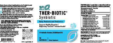 Ther-Biotic® Synbiotic Shelf Stable Probiotic, 30 Capsules