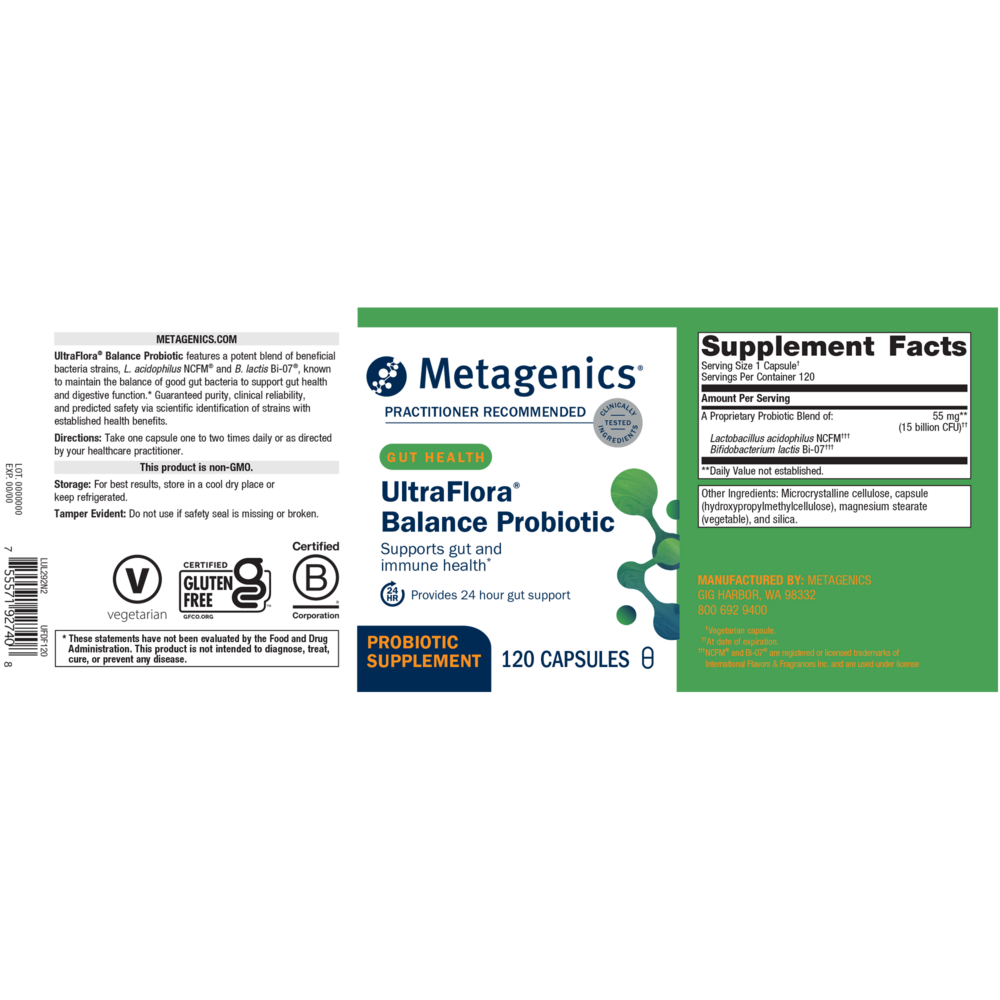 UltraFlora® Balance, 120 Capsules , caps Emersons Emersons-Alt Form_Capsules