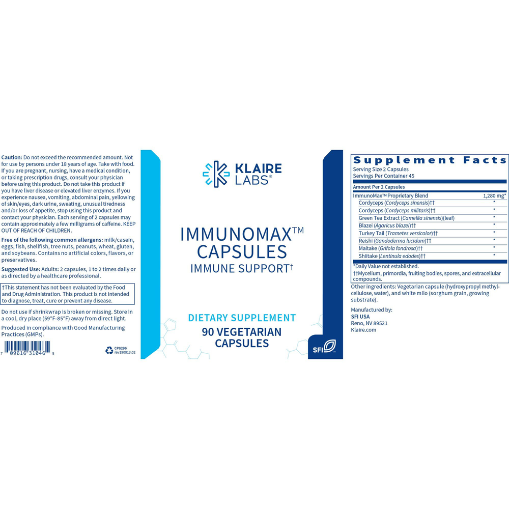 Ther-Biotic® ImmunoMushroom, 90 Capsules