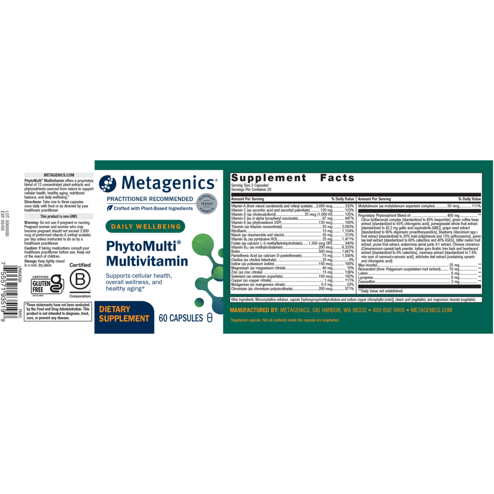 PhytoMulti®, 60 Capsules , caps Form_Capsules