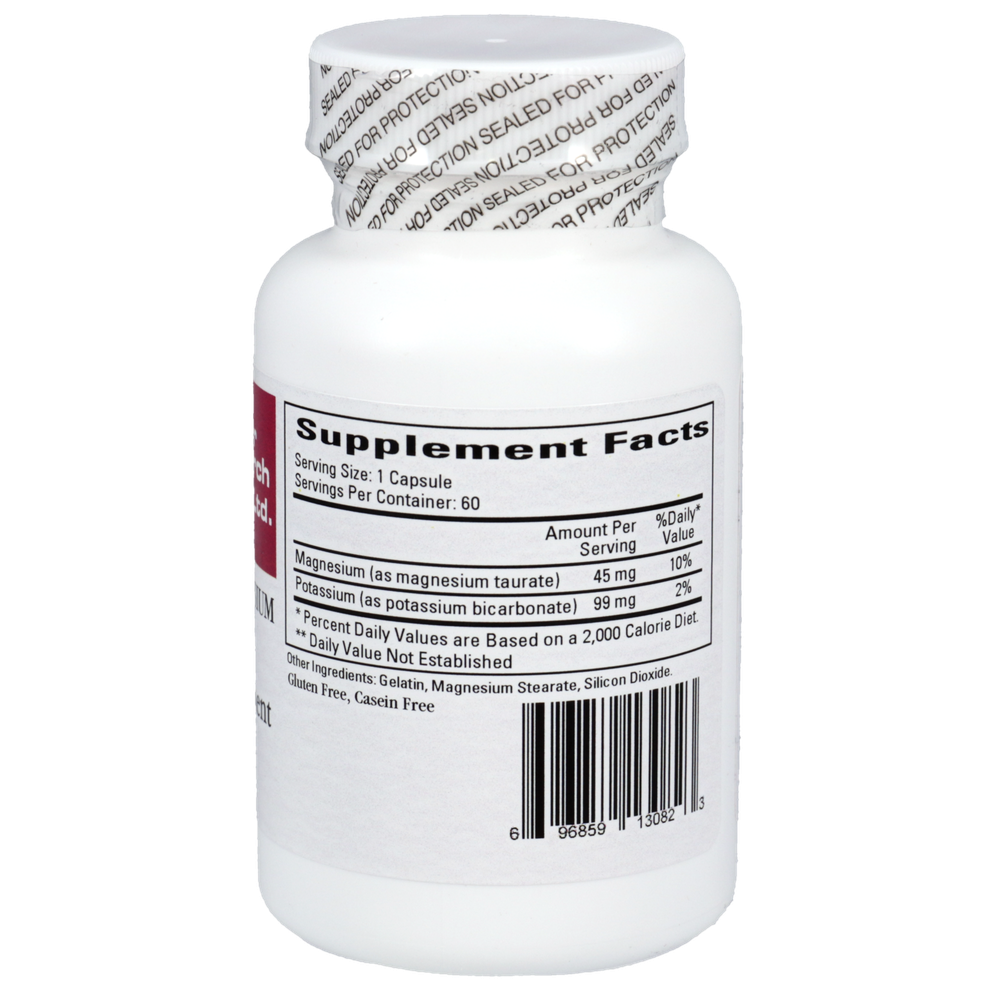 Potassium-Magnesium Taurate (Mg 45 mg/K 99 mg), 60 Capsules