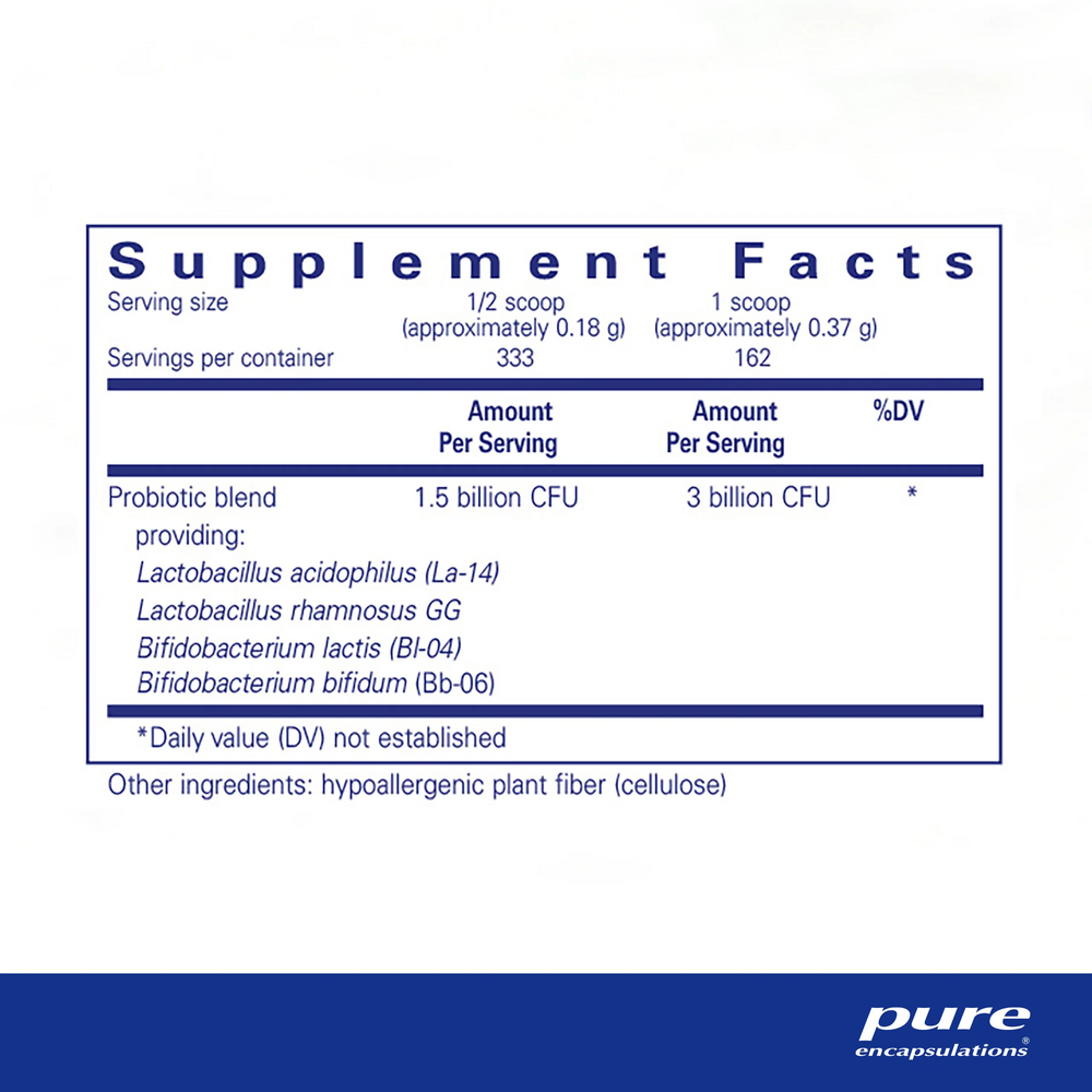 Probiotic 123, 2.82 Oz (80 g) Powder , Brand_Pure Encapsulations Emersons powder
