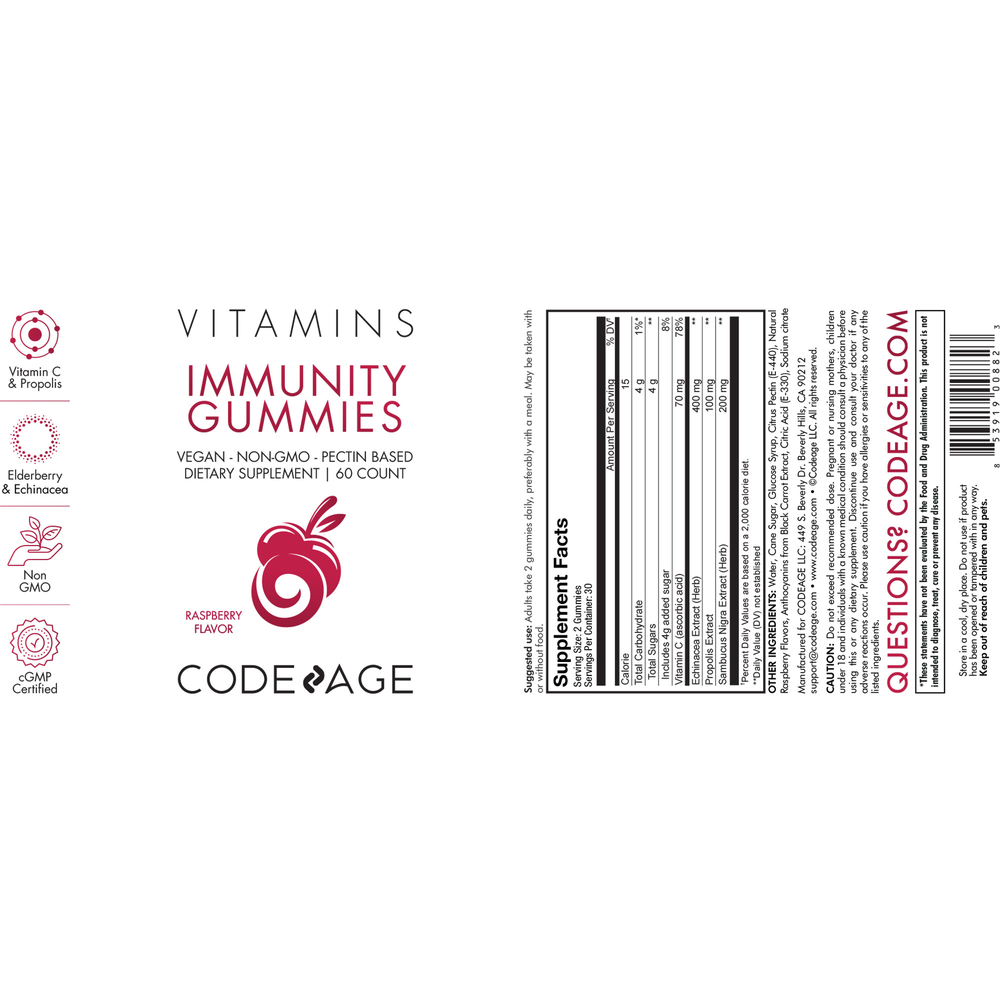 Immunity Gummies, 60 Gummies
