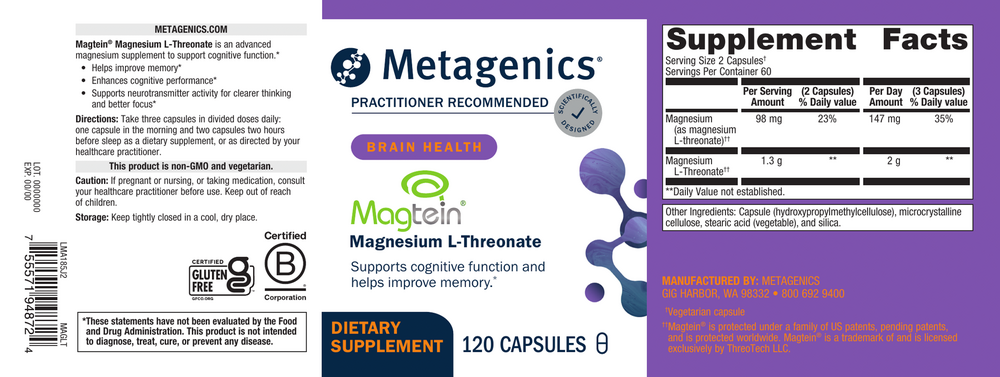 Mag L-Threonate, 120 Capsules , caps Emersons Emersons-Alt Form_Capsules