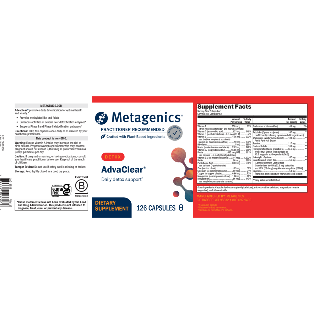 AdvaClear®, 126 Capsules , caps Form_Capsules