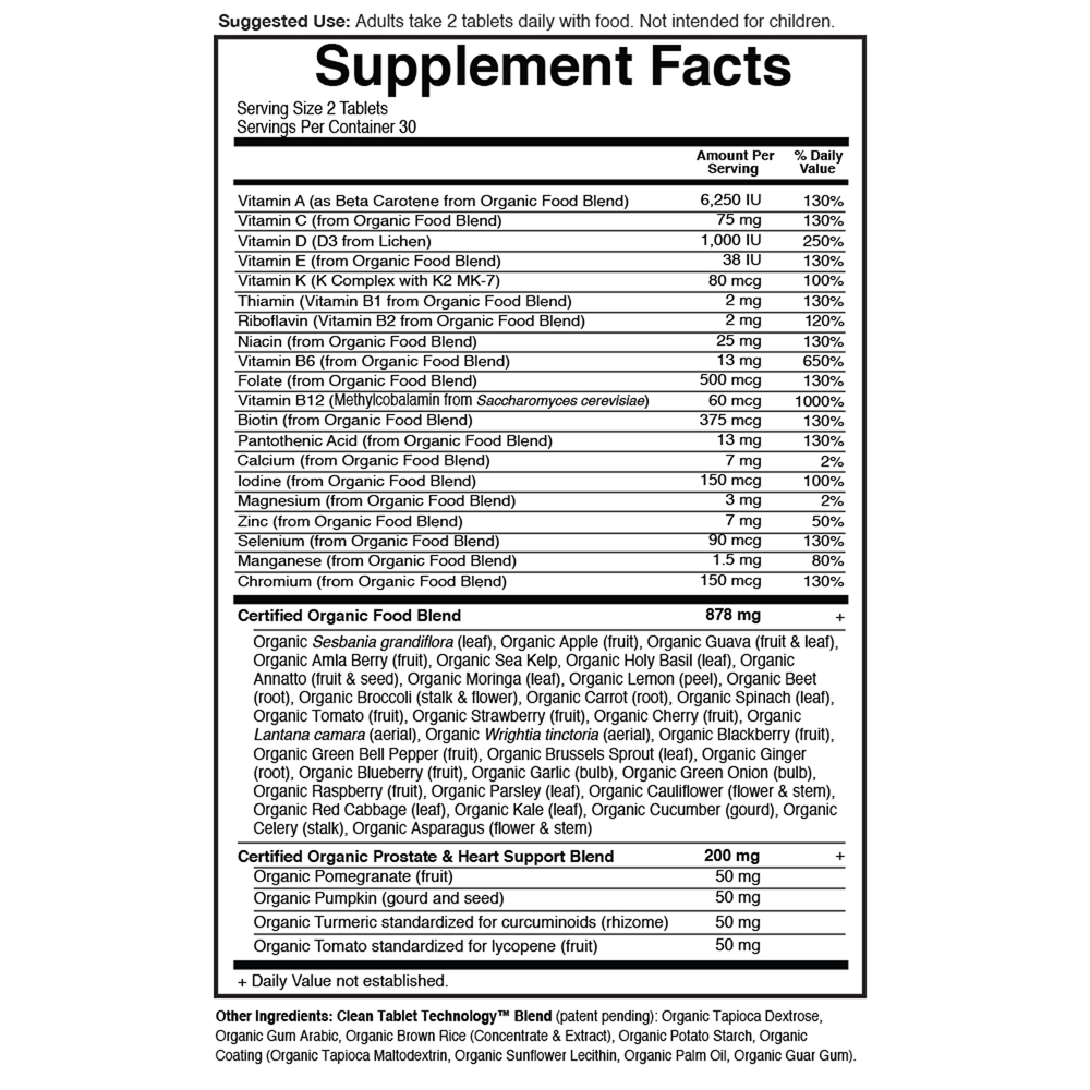 mykind Organics Men's Multi, 60 Vegan Tablets