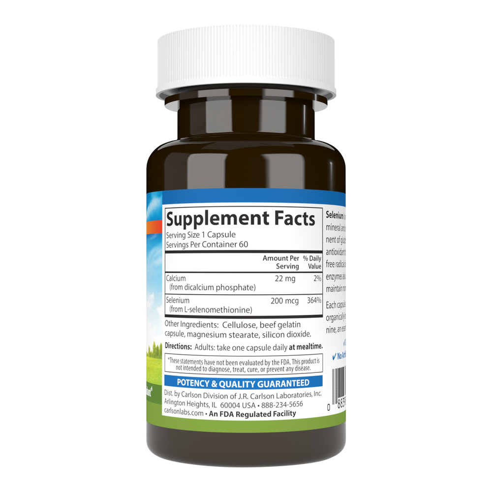 Selenium 200mcg, 60 Capsules