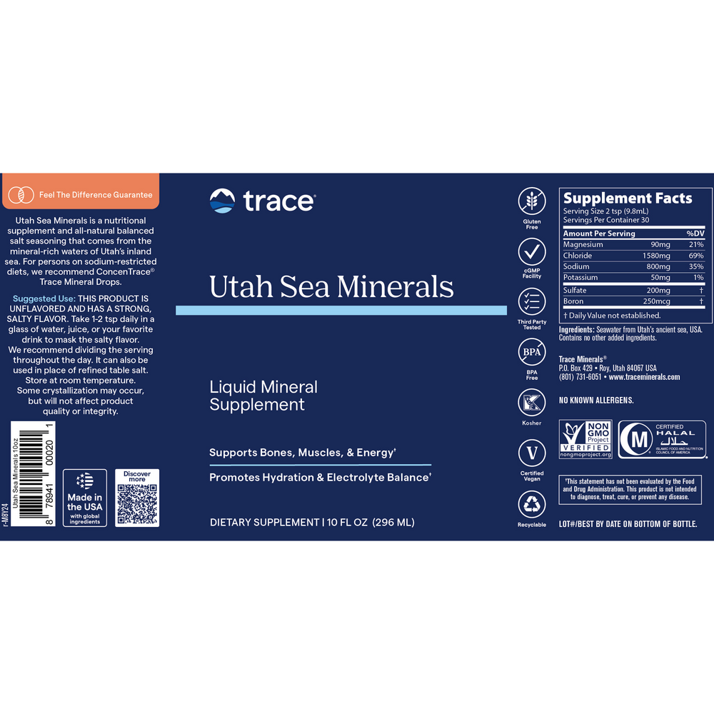 Utah Sea Minerals, 296 mL Liquid