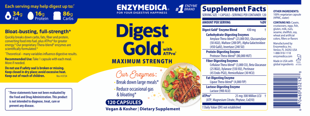 Digest Gold™, 120 Capsules