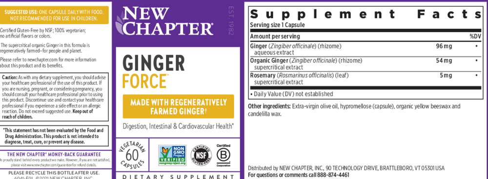Ginger Force™, 60 capsules