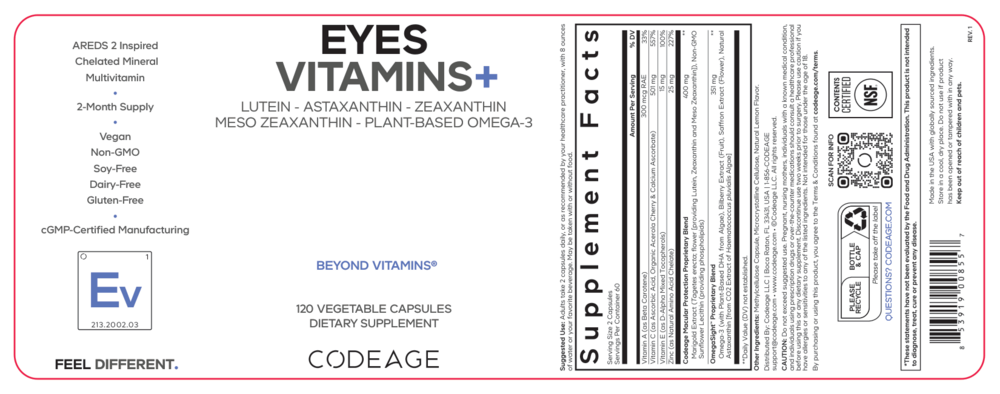 Eyes Vitamins, 120 Capsules