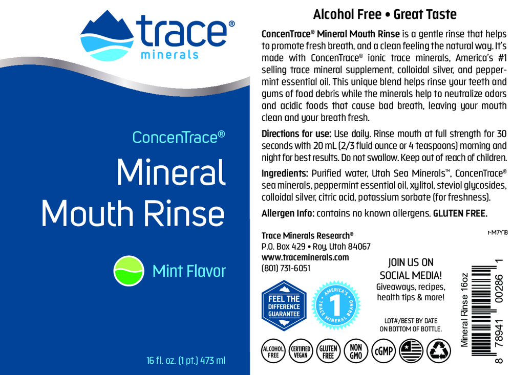 ConcenTrace Mineral Mouth Rinse, 10 oz