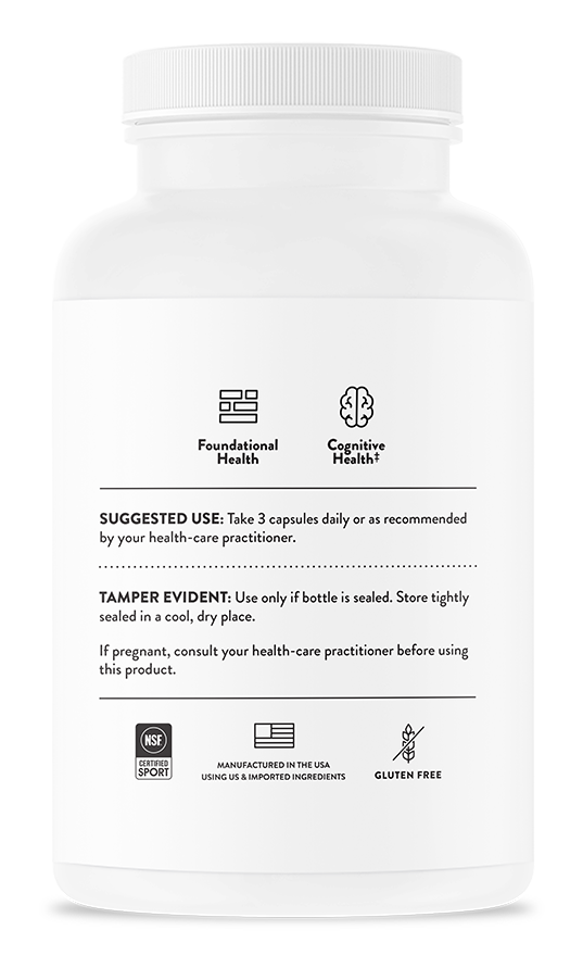 Cognitive Vitality, 90 Capsules , Brand_Thorne Research Form_Capsules Size_90 Capsules