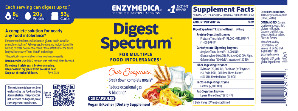 Digest Spectrum, 120 Capsules