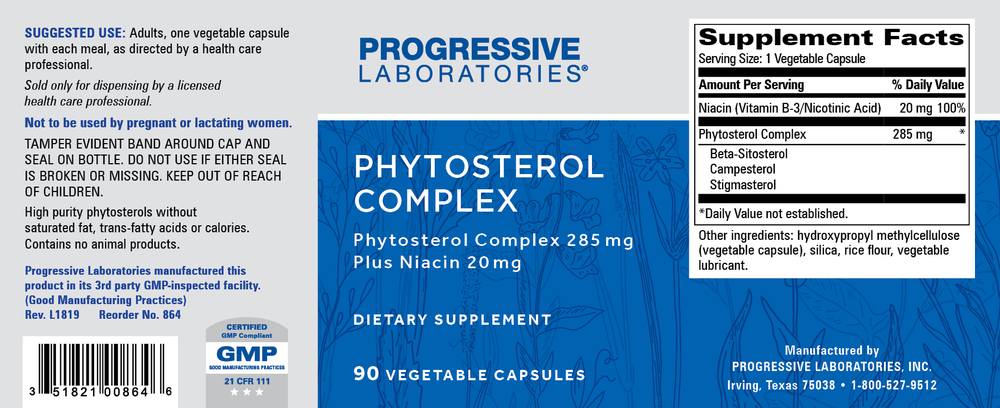 Phytosterol Complex, 90 Capsules , Brand_Progressive Labs capsules Form_Capsules Requires Consultation Size_90 Capsules