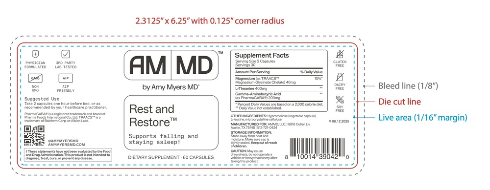 Amy Myers MD Rest and Restore - back