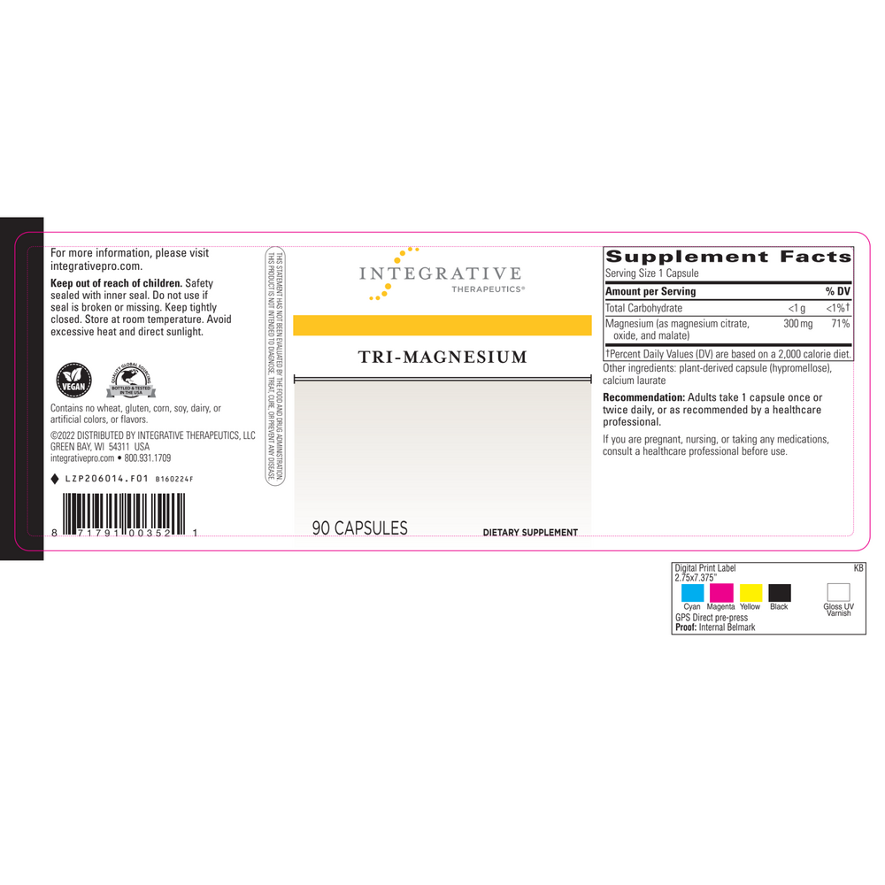 Tri-Magnesium, 90 Capsules