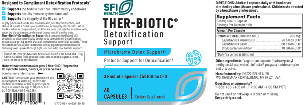 Ther-Biotic® Detoxification Support, 60 Capsules