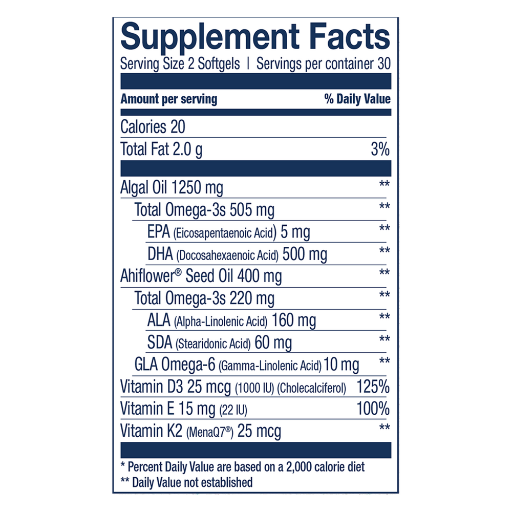 CatchFree Omega, Plant Powered, 60 Softgels , Brand_Wiley's Fish Oil Form_Softgels Size_60 Softgels