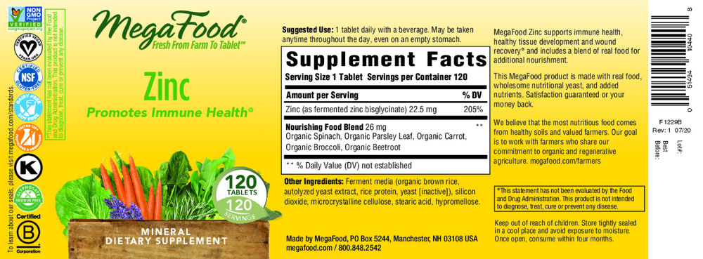 Zinc, 120 Tablets