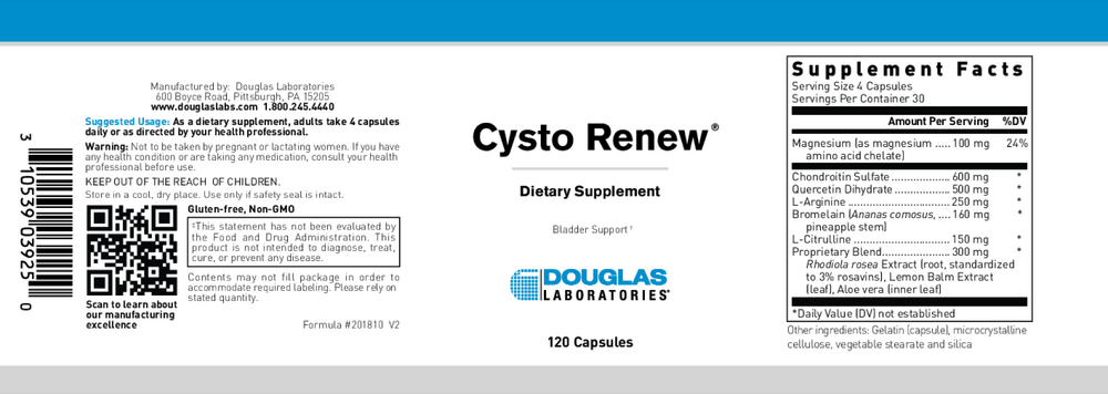 CystoRenew, 120 Capsules
